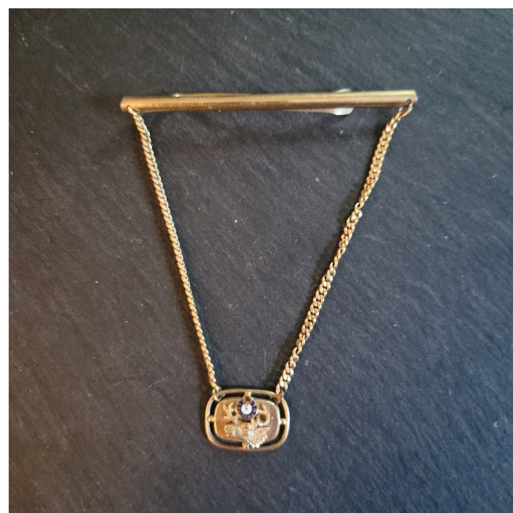 Vintahe Krementz Stag Mens Tie Bar Gold Overlay 14k